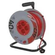 Kábeldob 40 m / 4 aljzat / narancssárga / PVC / 230 V / 1,5 mm2 akciós termékkép 1