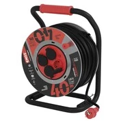 Kültéri kábeldob 40 m / 4 aljzat / fekete / gumi-neoprén / 230V / 2,5 mm2 akciós termékkép 1
