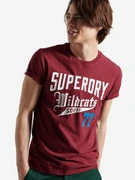 SuperDry Collegiate Graphic Póló Piros akciós termékkép 1