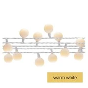 LED fényfüzér, cseresznye – golyók 2,5 cm, 4 m, kültéri és beltéri, meleg fehér, időzítő akciós termékkép 1