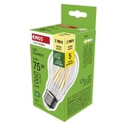LED izzó Filament A60 A CLASS/ E27 / 5 W (75 W) / 1 060 lm / meleg fehér akciós termékkép 1