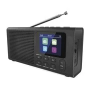 Hordozható rádió Bluetooth, MP3, DAB / DAB+ / FM, fekete színű akciós termékkép 1