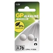 GP Alkáli gombelem LR44 (a76) 2db/bliszter akciós termékkép 1