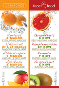 Montagne Jeunesse Face Food 2 Masques - Apricot&Mango / Grapefruit&Kiwi arcmaszk akciós termékkép 1