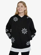 Desigual Hoodie No Zip Swiss Emboidery Melegítőfelsők Fekete akciós termékkép 1