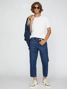 Levi's® Stay Loose Tapered Crop Farmernadrág Kék termék 2. képe