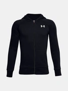 Under Armour UA Rival Cotton FZ Hoodie Gyerek Melegítőfelsők Fekete akciós termékkép 1