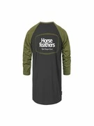 Horsefeathers Bronco Raglan Póló Fekete akciós termékkép 1