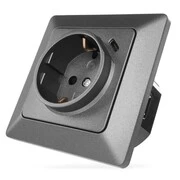 EMOS Aljzat USB-A+USB-C, antracit akciós termékkép 1