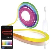 GoSmart Rugalmas LED szalag NEON fehér, 5 m, 33 W, RGBIC dimmelhető, WiFi akciós termékkép 1