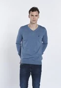 DENIM CULTURE Pulóver ' TITO '  indigó / éjkék termék 2. képe