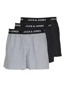 JACK & JONES Boxeralsók 'JACMario'  kék / fekete / fehér akciós termékkép 1