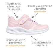 Skechers Sola Glow gyerek félcipő - rózsaszín termék 2. képe