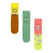 Cropp - 3 pár hosszú szárú zokni SpongeBob SquarePants - többszínű akciós termékkép 1