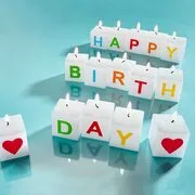 LOVE LETTERS Happy Birthday gyertya 15 db termék 2. képe