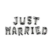 UPPER CLASS fóliás lufi "JUST MARRIED" akciós termékkép 1