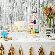 BANNER DAY girland, fehér/arany termék 2. képe