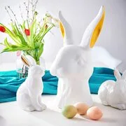 EASTER porcelán dekor nyúl, 38 cm termék 2. képe