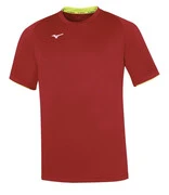 Mizuno Core Short Sleeve Tee Red/Yellow Fluo akciós termékkép 1