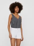 VERO MODA Blúz  tengerészkék / fehér termék 2. képe