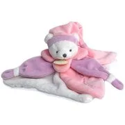 Doudou Gift Set Cuddle Cloth alvóka Pink Bear 1 db akciós termékkép 1