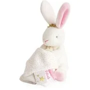 Doudou Gift Set Bunny Rabbit plüss játék gyermekeknek születéstől kezdődően White Rabbit 1 db akciós termékkép 1