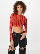 Nasty Gal Póló  korál / fekete termék 2. képe