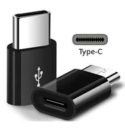 Adapter, USB Type-C - microUSB átalakító, Forever, fekete akciós termékkép 1