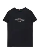 TOMMY HILFIGER Póló  sötétkék / sötétvörös / fehér akciós termékkép 1