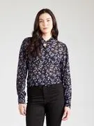 MSCH COPENHAGEN Blúz 'Kasandra Orabella'  khaki / lila / fekete termék 2. képe