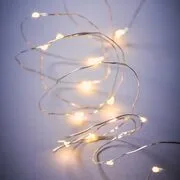 TWINE LIGHTS LED égősor USB csatlakozóval, átlátszó 20 égő akciós termékkép 1