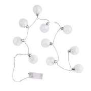 FEATHERS égősor üveggömbök tollakkal USB csatlakozóval, LED 10 égő termék 2. képe