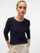 VERO MODA Pulóver 'VMNuevocharity'  tengerészkék termék 2. képe