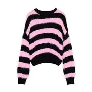 Cropp - Csíkos pulóver - pasztellpink akciós termékkép 1