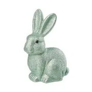EASTER csillámló dekor nyúl, mentazöld 22cm akciós termékkép 1