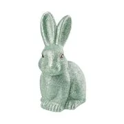 EASTER csillámló dekor nyúl, mentazöld 22cm termék 2. képe