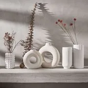 LOOP váza, bézs 34 cm termék 2. képe