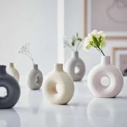 LOOPY mini váza, antracit szürke 11cm termék 2. képe