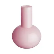 CANDY üveg váza, rózsaszín 25 cm akciós termékkép 1
