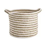 COTTON BRAID kosár csíkos, Ø 26cm akciós termékkép 1