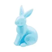 EASTER gyertya, kék nyuszi 14cm akciós termékkép 1