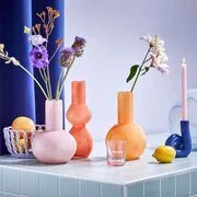 CANDY üveg váza, narancssárga 33 cm termék 2. képe