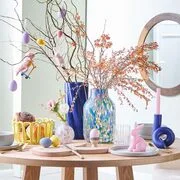 EASTER gyertya, rózsaszín nyuszi 14cm termék 2. képe