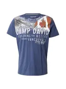 CAMP DAVID Póló  sötétkék / sötétvörös / fehér akciós termékkép 1