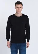 DENIM CULTURE Pulóver 'NARCISO'  kék / fekete termék 2. képe