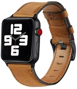 4wrist Varratokkal ellátott bőrszíj Apple Watch-hoz - Brown 42/44/45/49 mm akciós termékkép 1