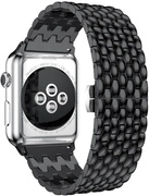 4wrist Sárkány mintázatú acél szíj Apple Watch-hoz 38/40/41 mm - Black akciós termékkép 1