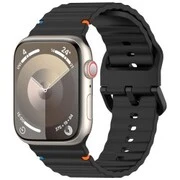 4wrist Szilikon szíj Apple Watch 42/44/45/49 mm - Black akciós termékkép 1