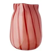 CANDY üveg váza, pasztell piros 21,5 cm termék 2. képe