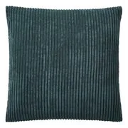 LORD OF CORD kordmintás párna, sötétzöld 50 x 50 cm akciós termékkép 1